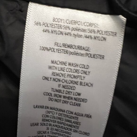 Calvin Klein Performance Metallic Cropped Puffer Vest Size Large Lavender Boxy - Picture 9 of 9